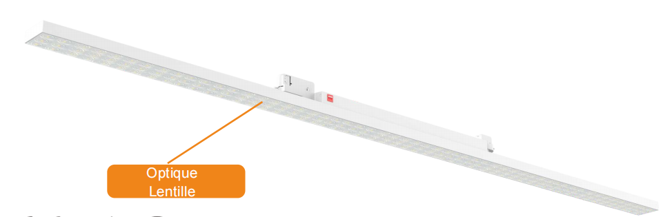 Chemin Lumineux Sur Rail 50W DS20°