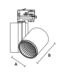 Projecteur Sur Rail Blanc