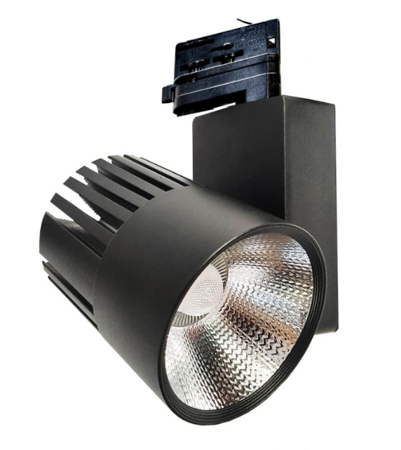 Projecteur Sur Rail Noir