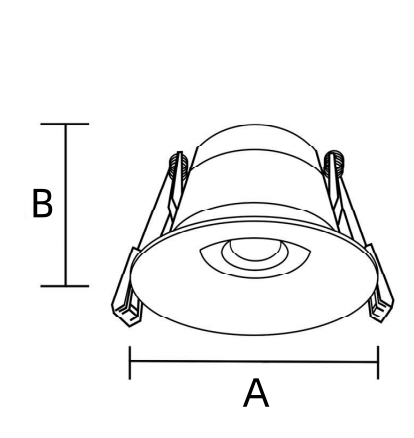 Spot Etanche Dimmable IP65